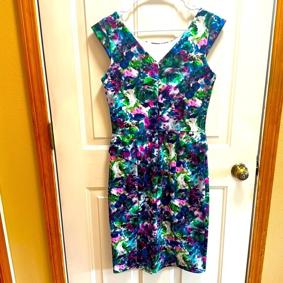 Long Tall Sally Floral Sleeveless Midi Dress - Multicolor size 8 - Picture 2 of 7